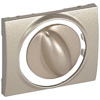 Лицевая панель - Galea Life - для управления вентиляцией и выключателя с задержкой срабатывания - Titanium | код 771457 |  Legrand